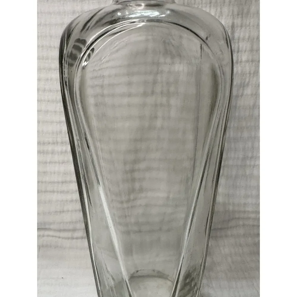 Vintage Antique 1950's Art Deco Glass Decanter Glass Bottle